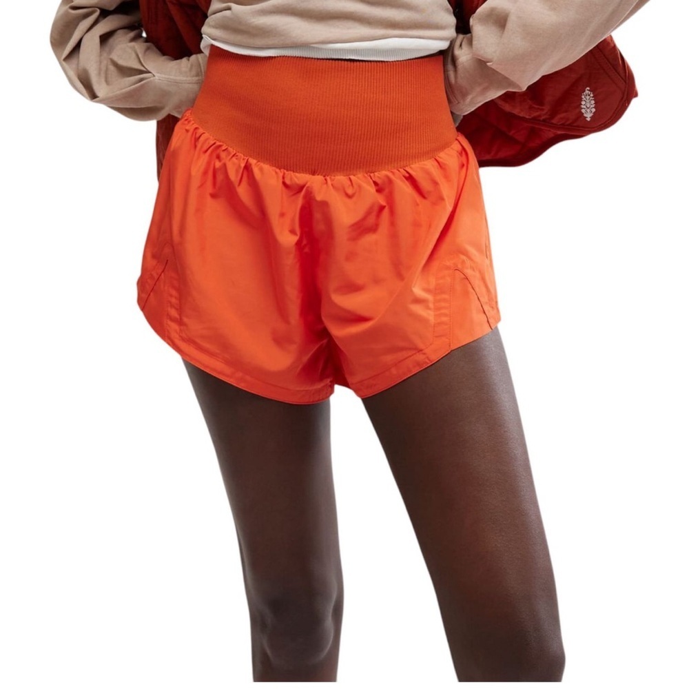 Free People FP Movement Carpe Diem Orange Shorts